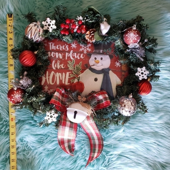 Handmade Christmas plaid truck wreath - Picture 3 of 3